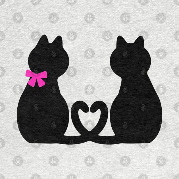 Cute Black Cat Red Heart Girlfriend Boyfriend Gifts by interDesign